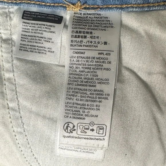 Levi’s 94 Baggy Cargo Jeans | Light Wash Denim | Wide Leg | Size 32 - Picture 5 of 8
